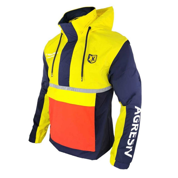 COUPE-VENT BLEU -AGRESSIV PROJECT FOOT KORNER X THE NEW DESIGNERS